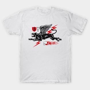 Vintage Flying Panther Racing Symbol // Retro Racing Insignia T-Shirt